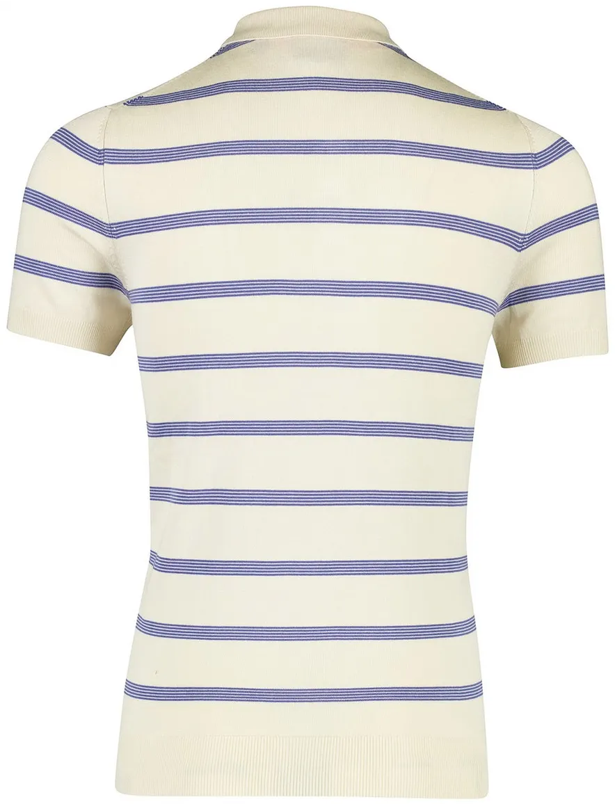 NZA Polo Creme met blauwe streep
