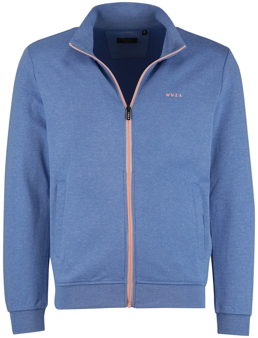 Vest blauw New Zealand zonder capuchon normale fit