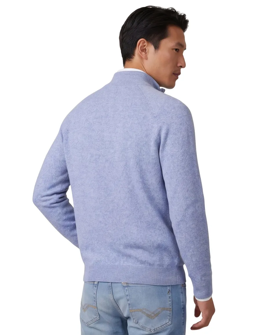 NZA halfzip blauw gemeleerd