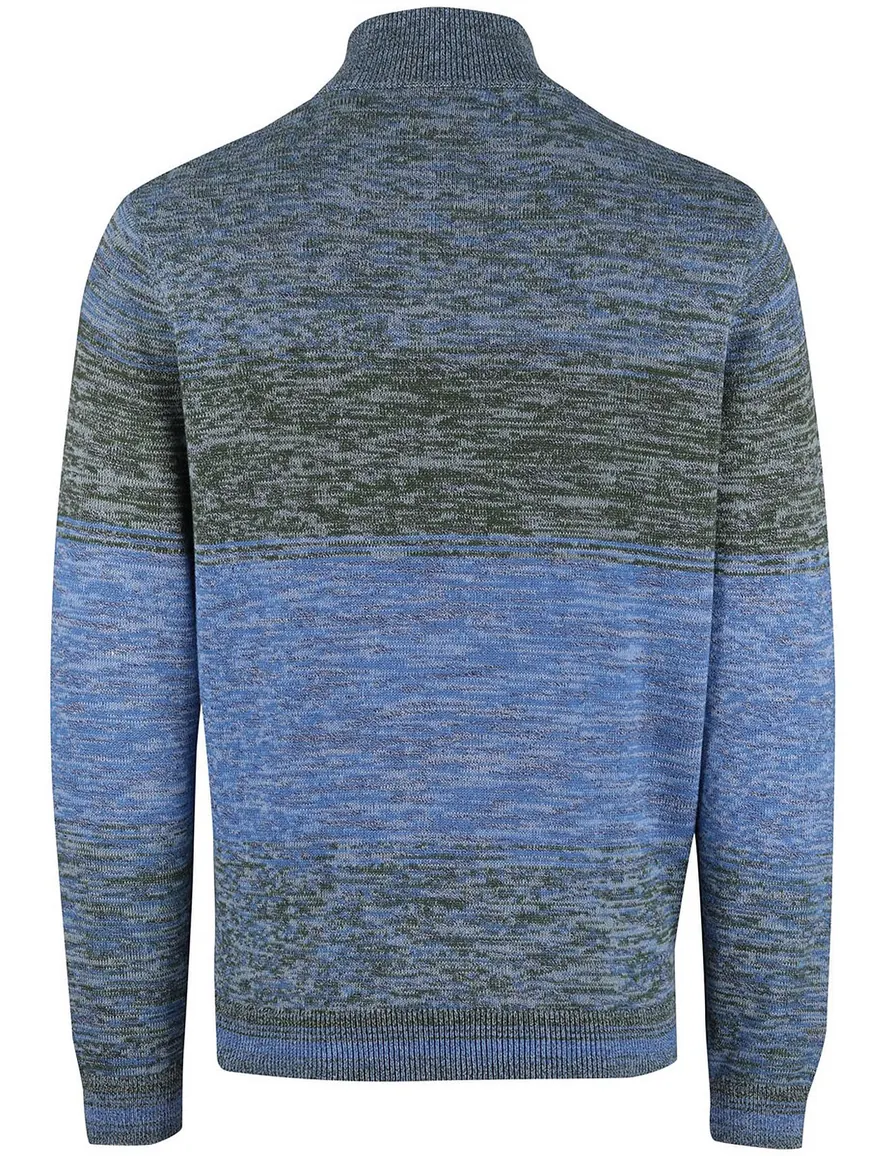 NZA gebreide trui blauw groen