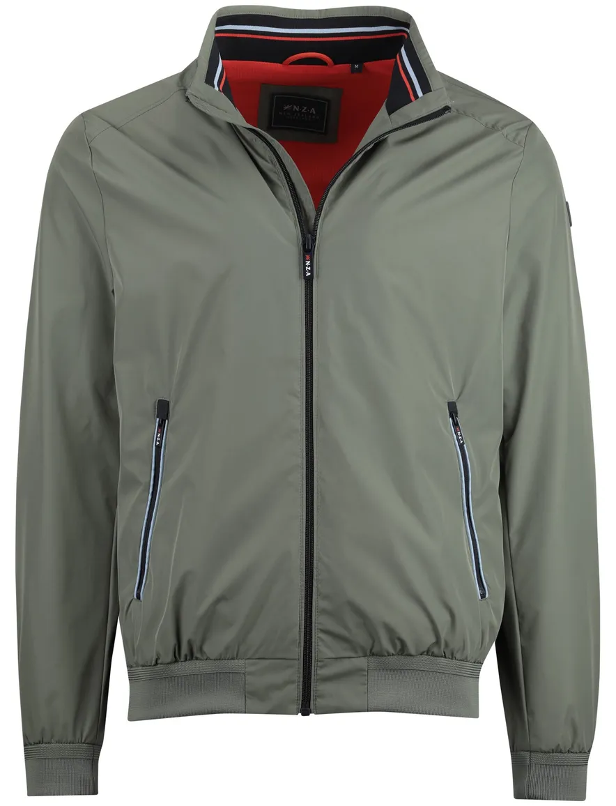 Groene zomerjas New Zealand softshell rits
