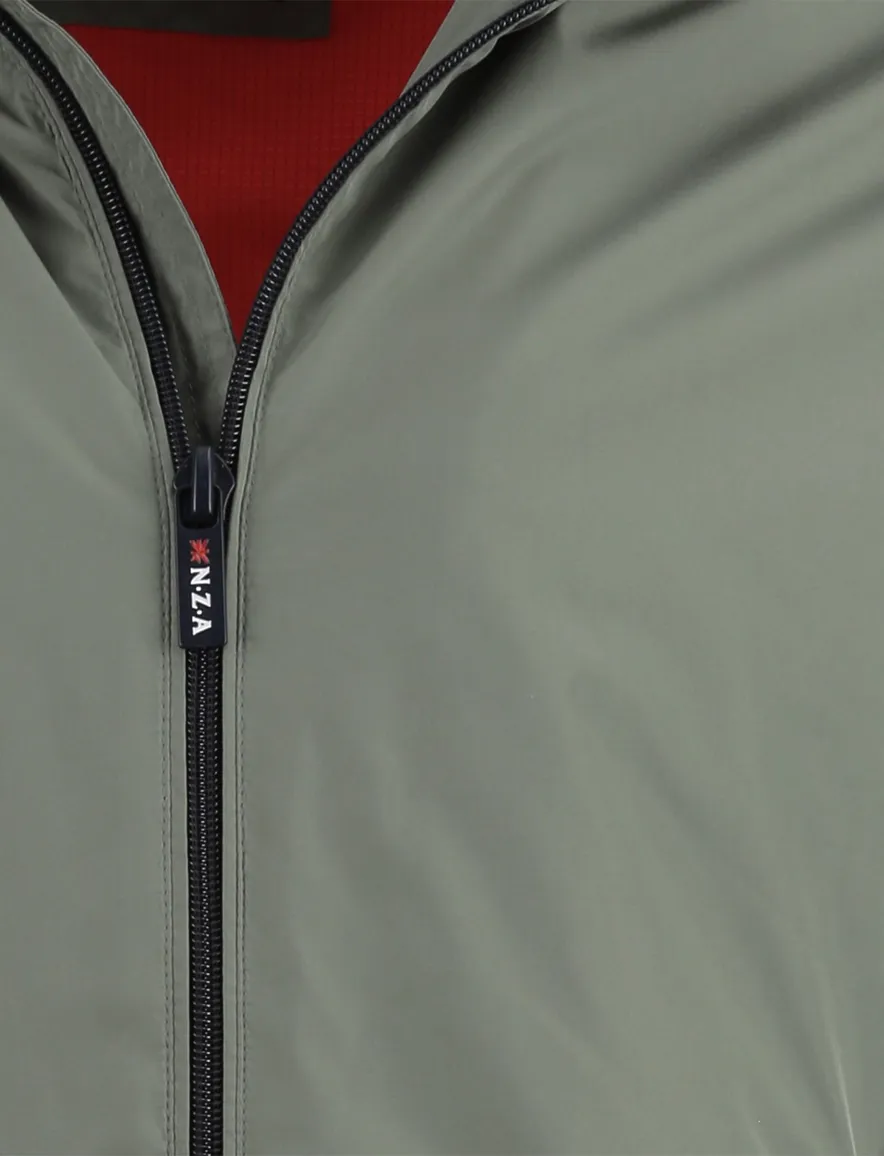 Groene zomerjas New Zealand softshell rits