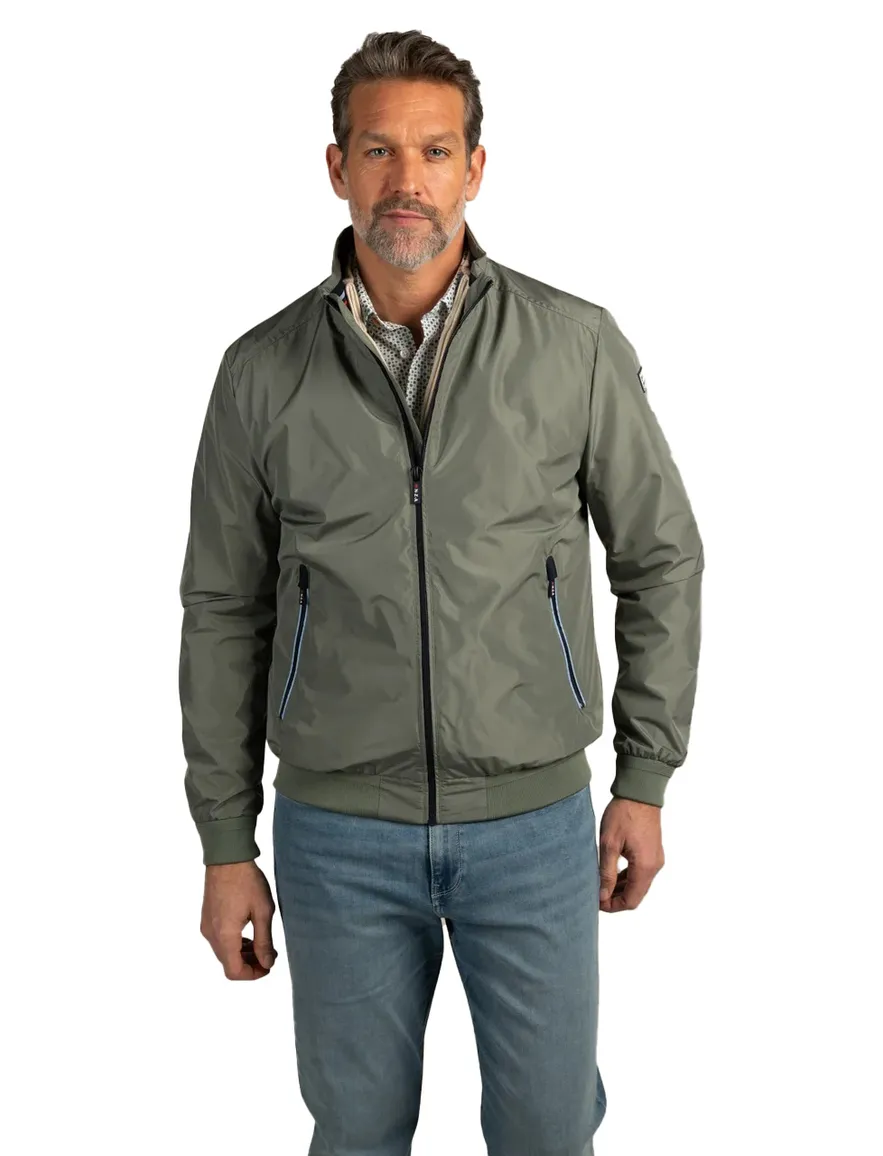 Groene zomerjas New Zealand softshell rits