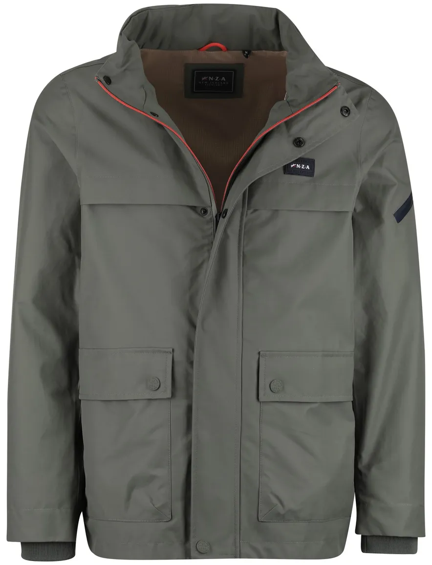 Groene zomerjas New Zealand normale fit waterdicht rits en knopen