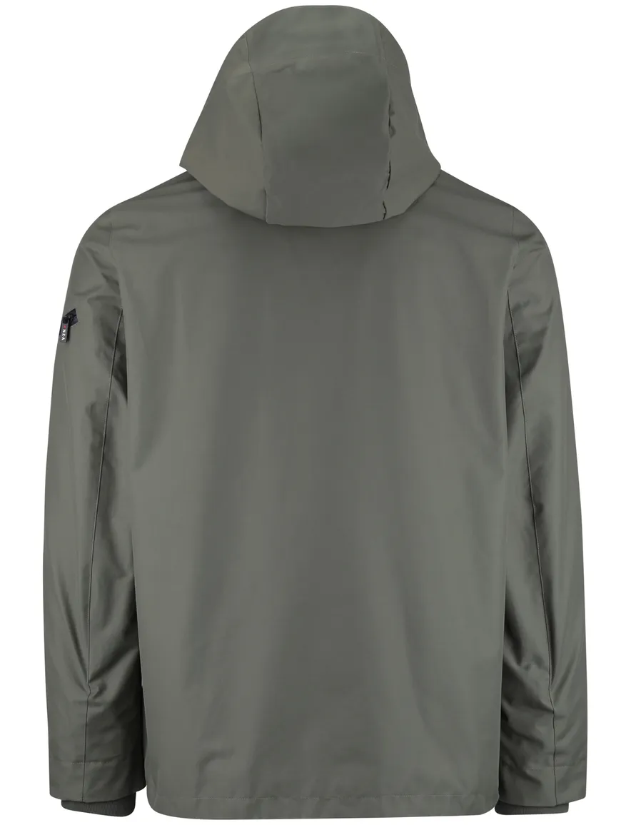 Groene zomerjas New Zealand normale fit waterdicht rits en knopen