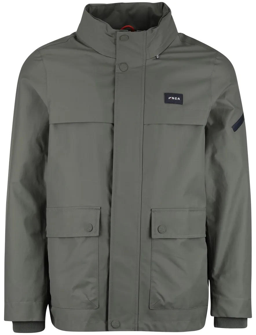 Groene zomerjas New Zealand normale fit waterdicht rits en knopen