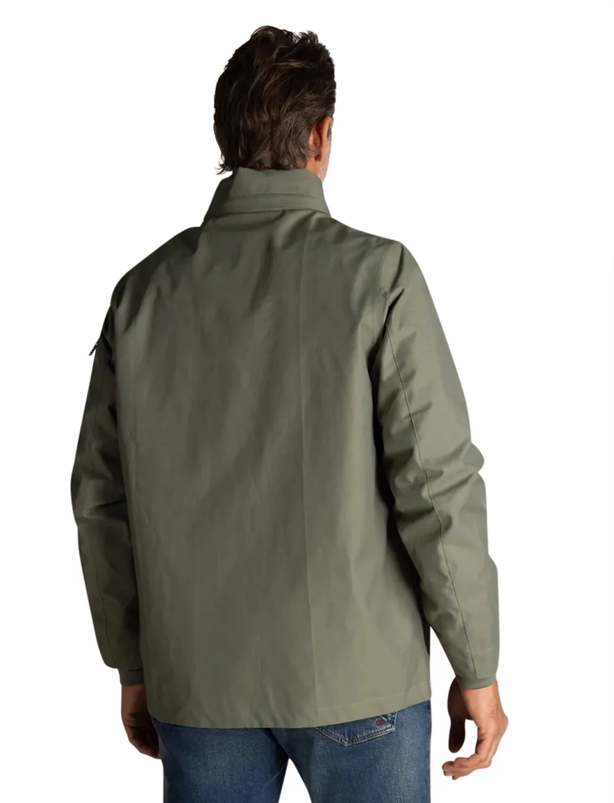Groene zomerjas New Zealand normale fit waterdicht rits en knopen