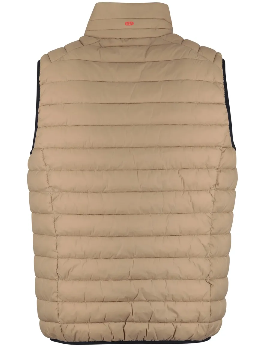 NZA bodywarmer beige effen gewatteerd