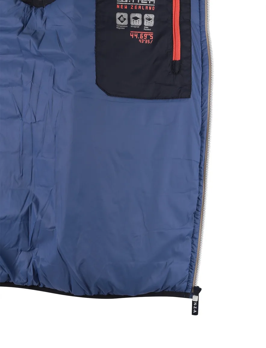 NZA bodywarmer beige effen gewatteerd
