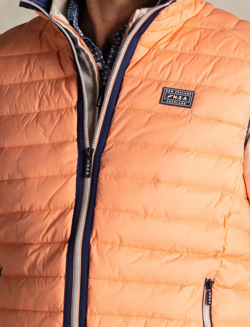 Bodywarmer New Zealand waterafstotend oranje normale fit
