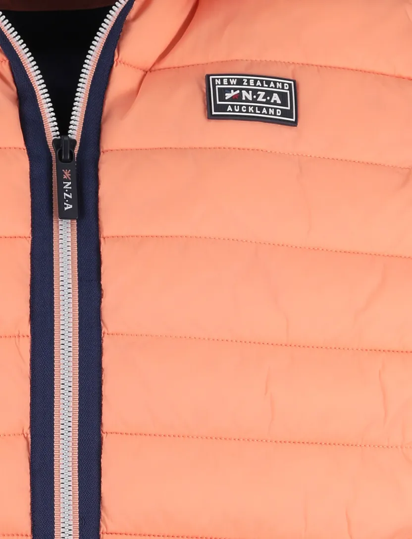 Bodywarmer New Zealand waterafstotend oranje normale fit