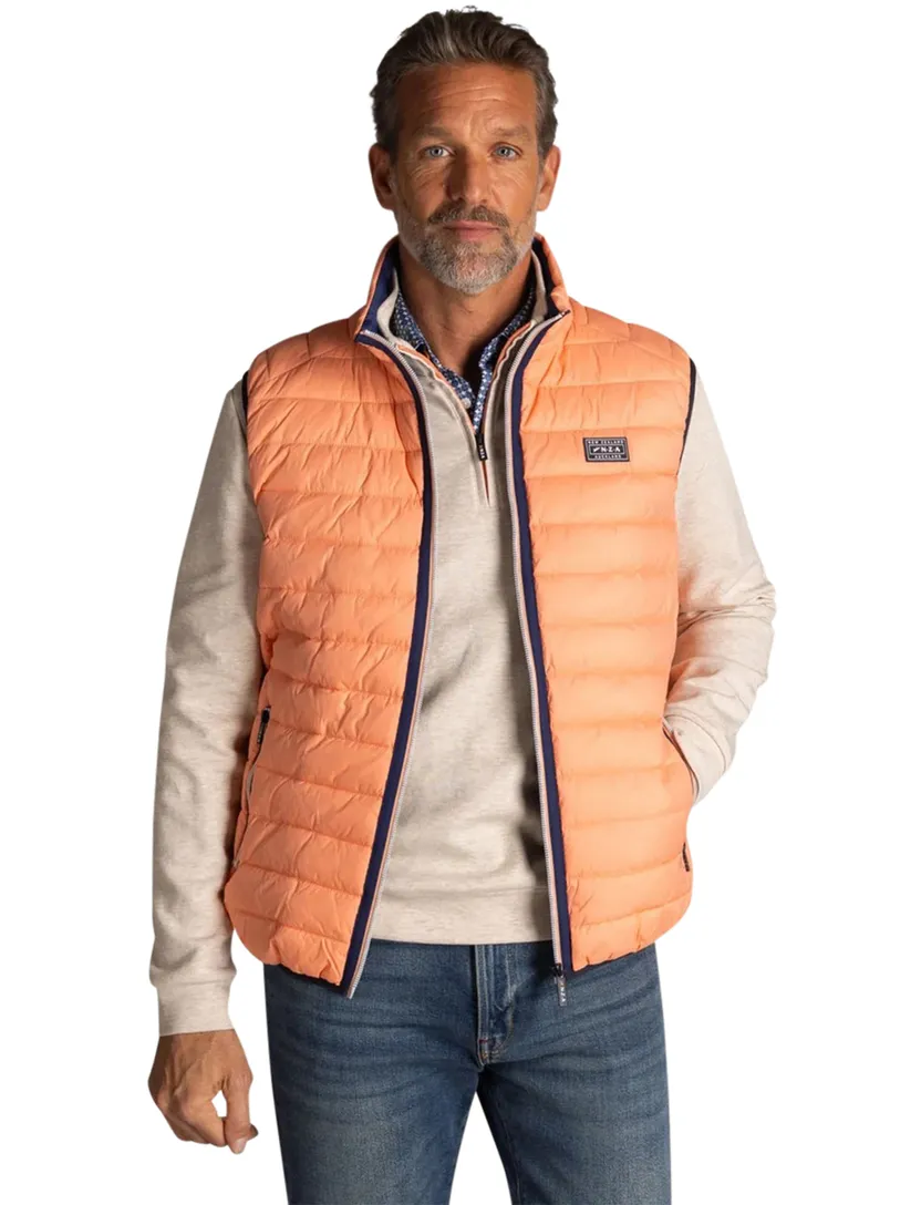 Bodywarmer New Zealand waterafstotend oranje normale fit