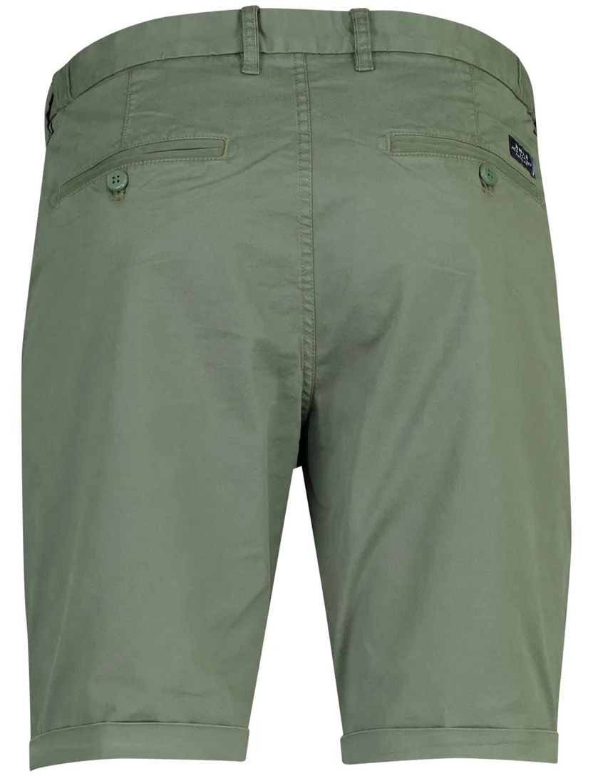Donkergroene korte broek New Zealand katoen met omslag