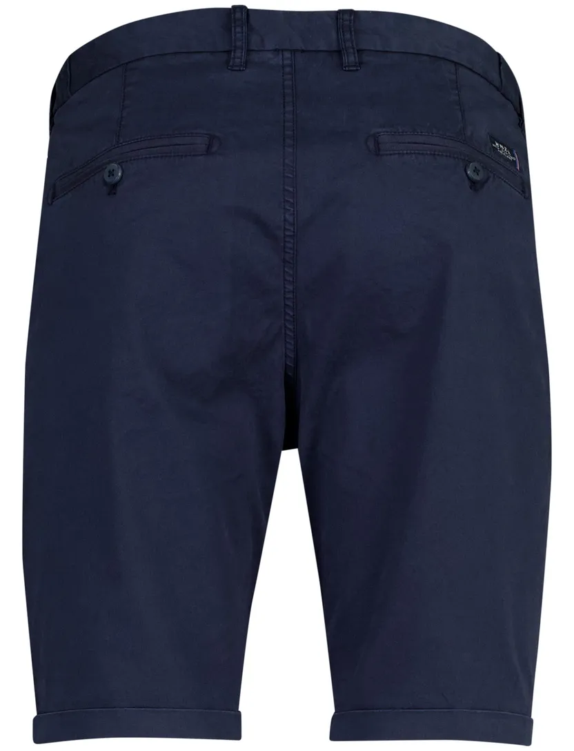 Donkerblauwe korte broek New Zealand katoen met omslag