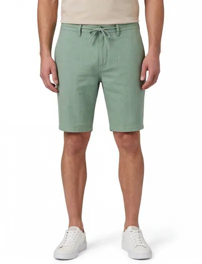 New Zealand Linnen korte broek groen New Zealand effen omslag