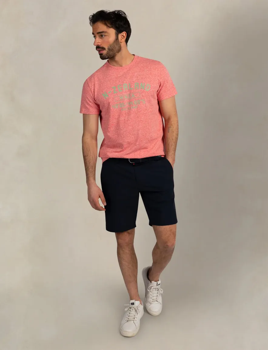 T-shirt New Zealand rood gemêleerd