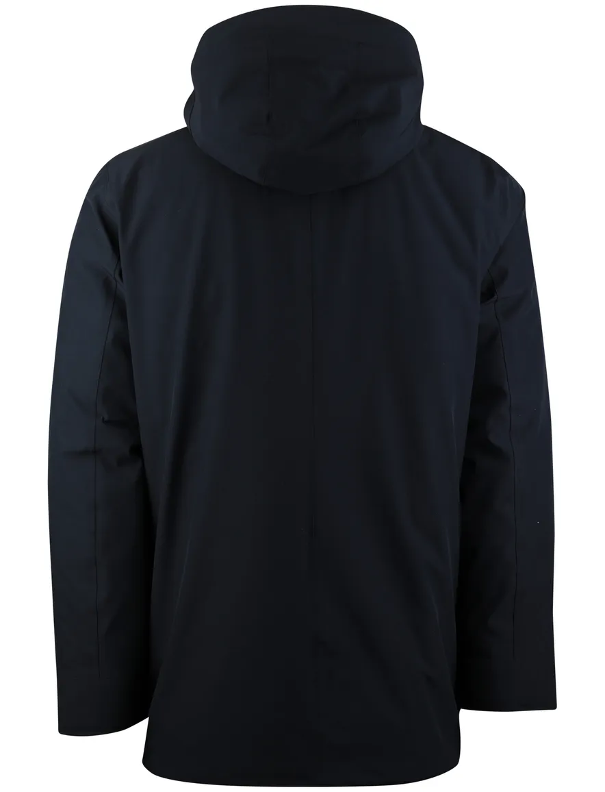 Donkerblauwe tussenjas Pierre Cardin normale fit waterafstotend