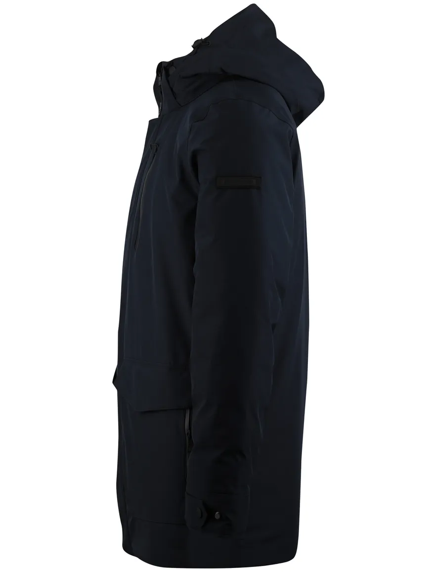 Donkerblauwe tussenjas Pierre Cardin normale fit waterafstotend