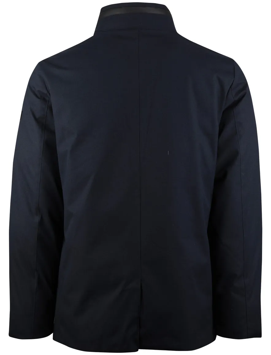 Donkerblauwe tussenjas Pierre Cardin waterafstotend normale fit