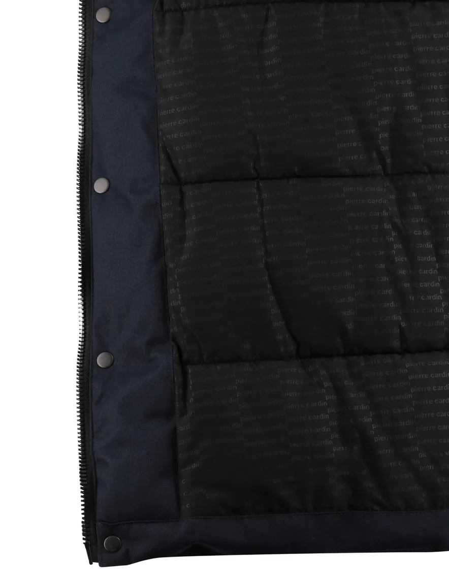 Donkerblauwe tussenjas Pierre Cardin waterafstotend normale fit