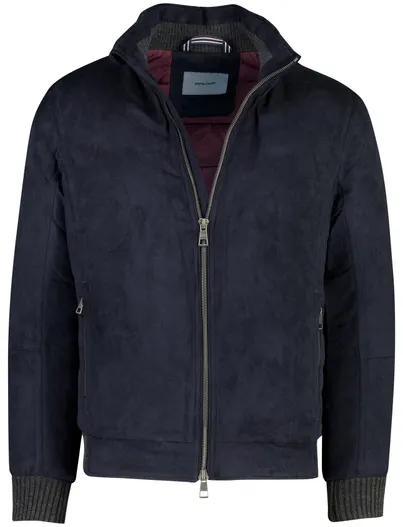 Pierre Cardin Pierre Cardin bomberjack donkerblauw suede