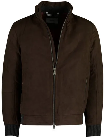 Pierre Cardin Tussenjas bruin Pierre Cardin gevoerd 100% polyester