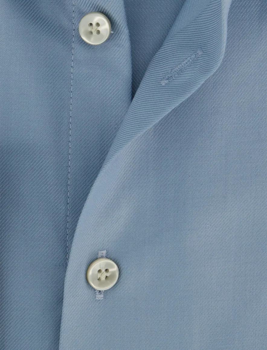 Normale fit John miller overhemd strijkvrij blauw