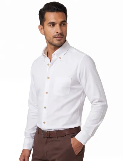 Ledub Overhemd Ledub normale fit stretch