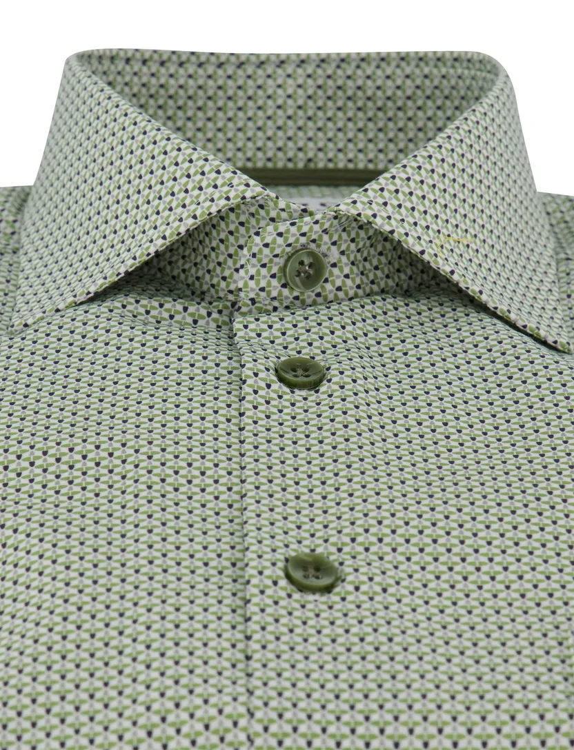 Groen overhemd Ledub met print