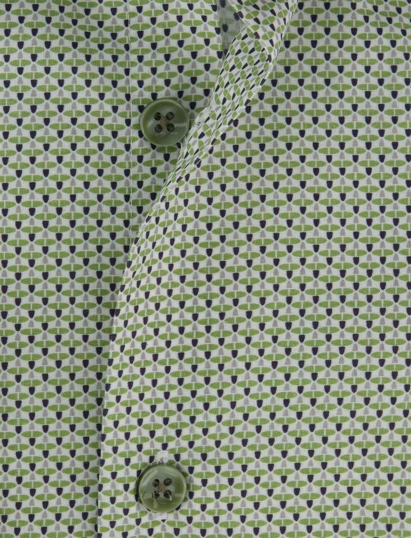 Groen overhemd Ledub met print