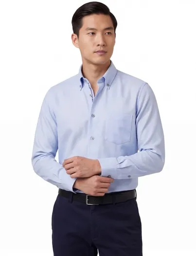 Ledub Overhemd Ledub button-down strijkvrij