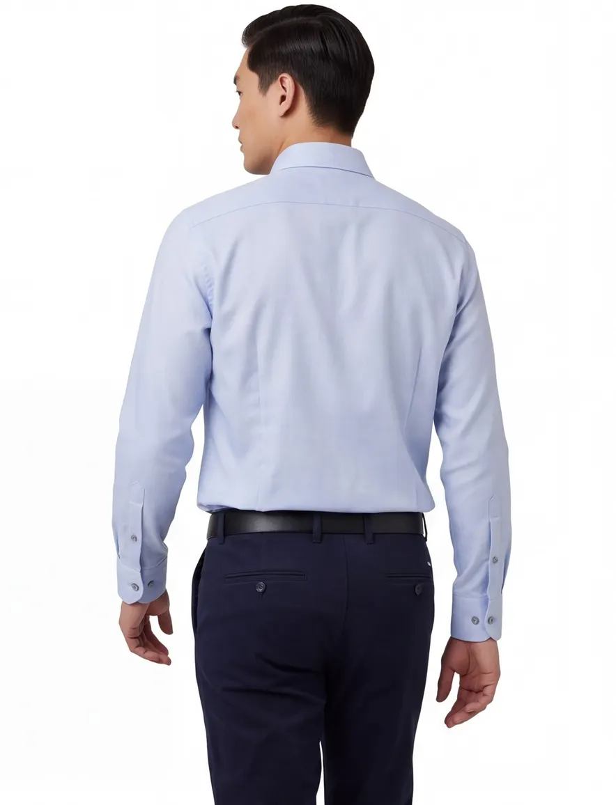 Ledub button-down strijkvrij overhemd