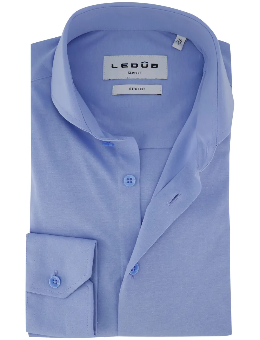Ledub overehemd mouwlengte 7 blauw