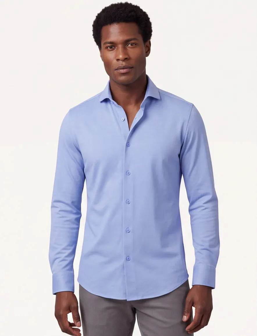 Ledub overehemd mouwlengte 7 blauw