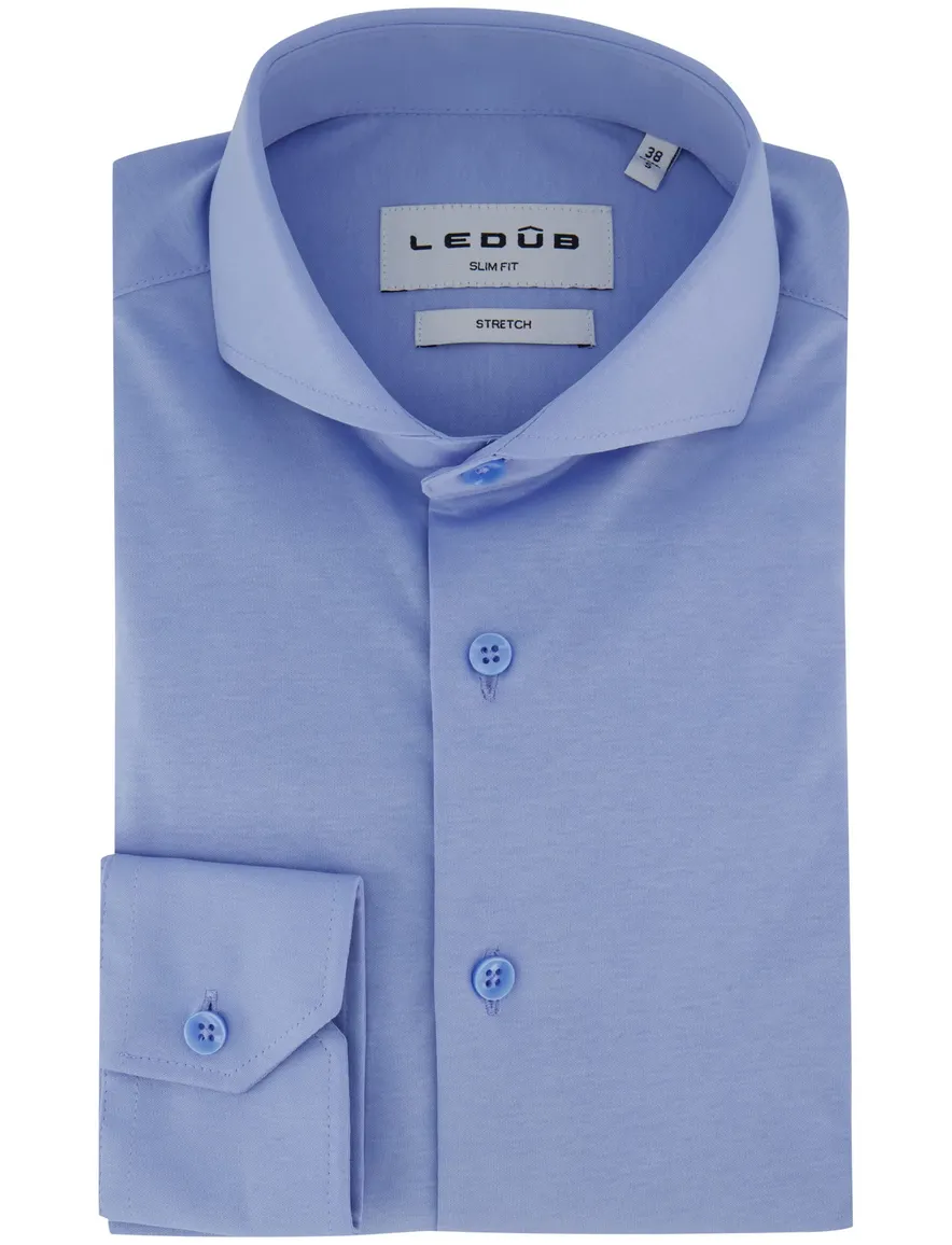 Ledub overehemd mouwlengte 7 blauw