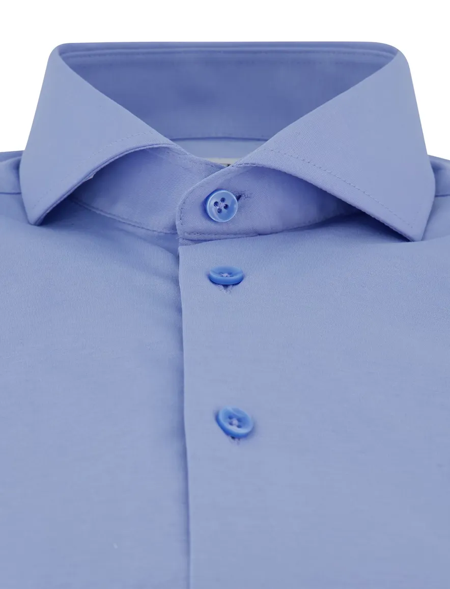 Ledub overehemd mouwlengte 7 blauw