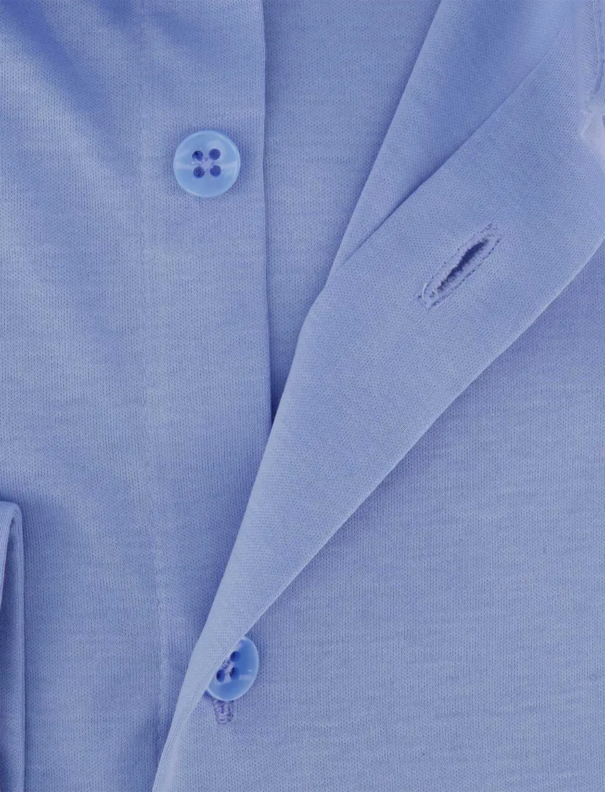 Ledub overhemd stretch slim fit lichtblauw