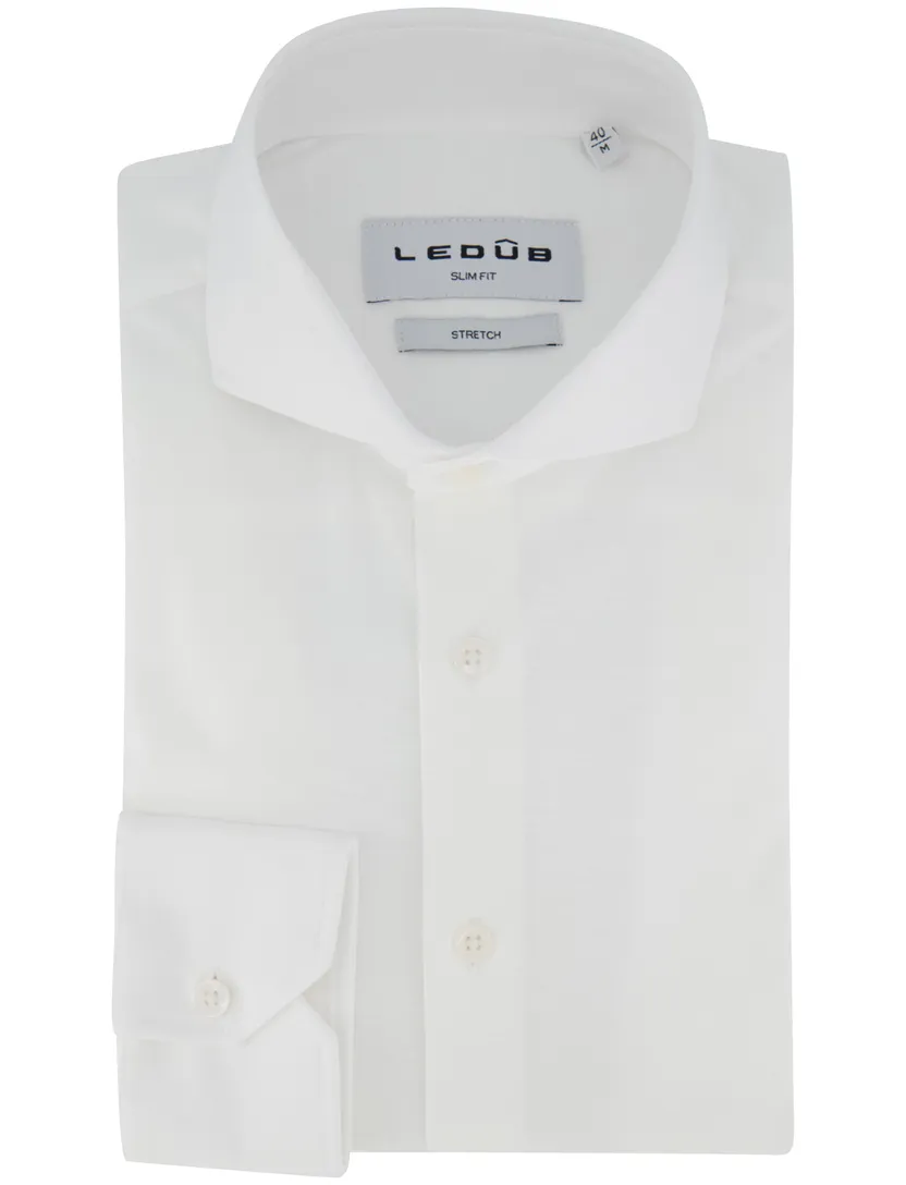 Stretch slim fit Ledub overhemd