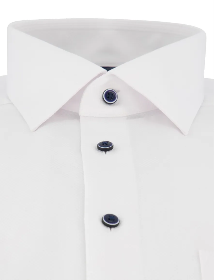 OLYMP overhemd Modern Fit wit mouwlengte 7