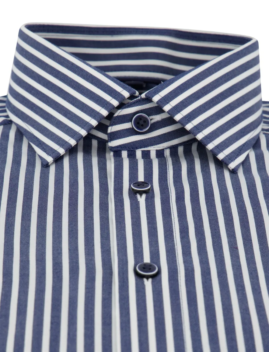 Olymp modern fit overhemd mouwlengte 7 blauw