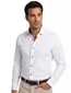 Overhemd wit Olymp body fit met groene knoop mouwlengte 7