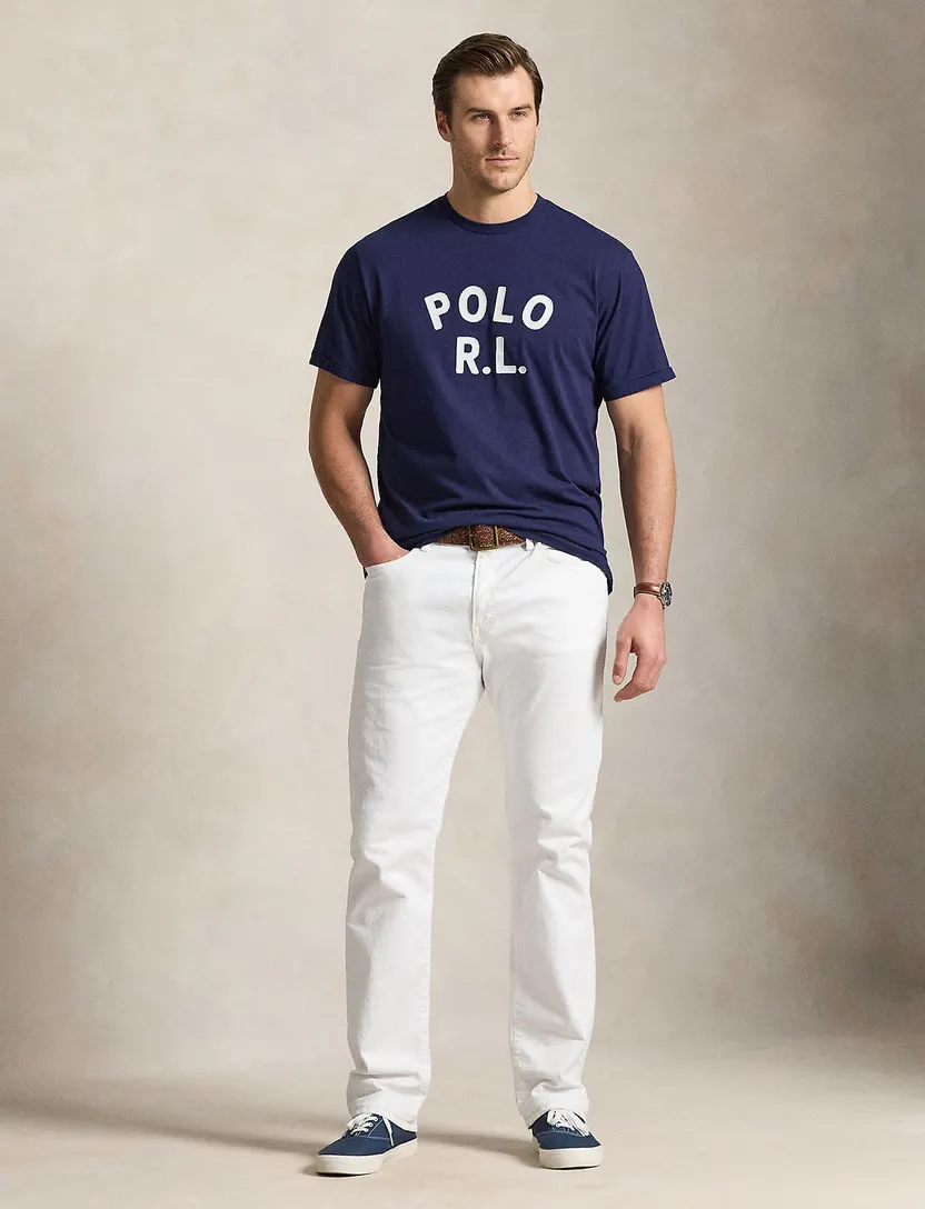 Overhemd Olymp slim fit lichtblauw geprint semi-wide spread boord