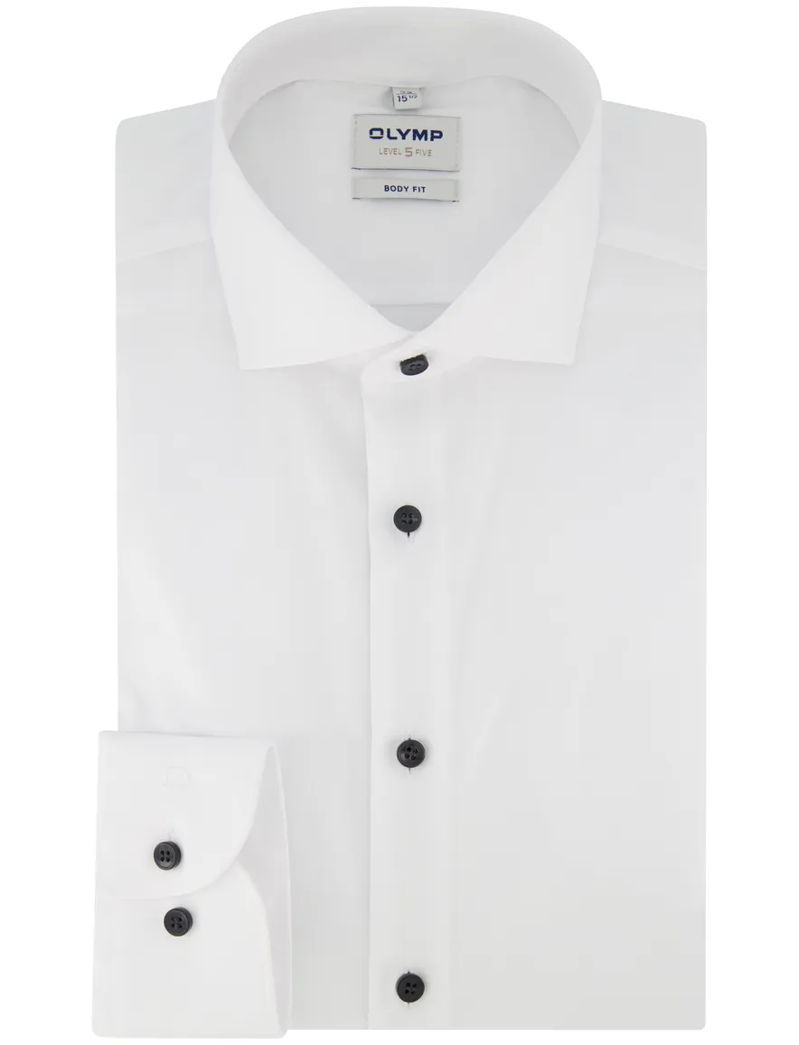 Olymp overhemd wit mouwlengte 7 slim fit