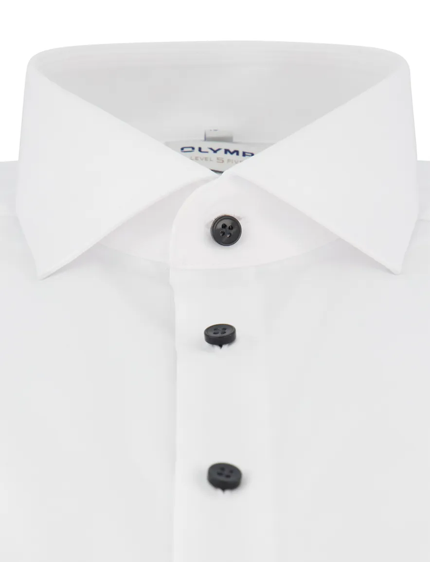 Olymp overhemd wit mouwlengte 7 slim fit