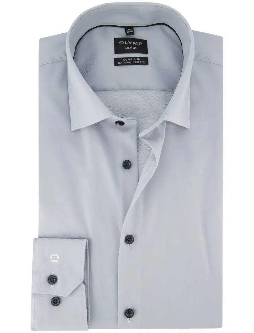 Overhemd Olymp super slim fit lichtblauw mouwlengte 7