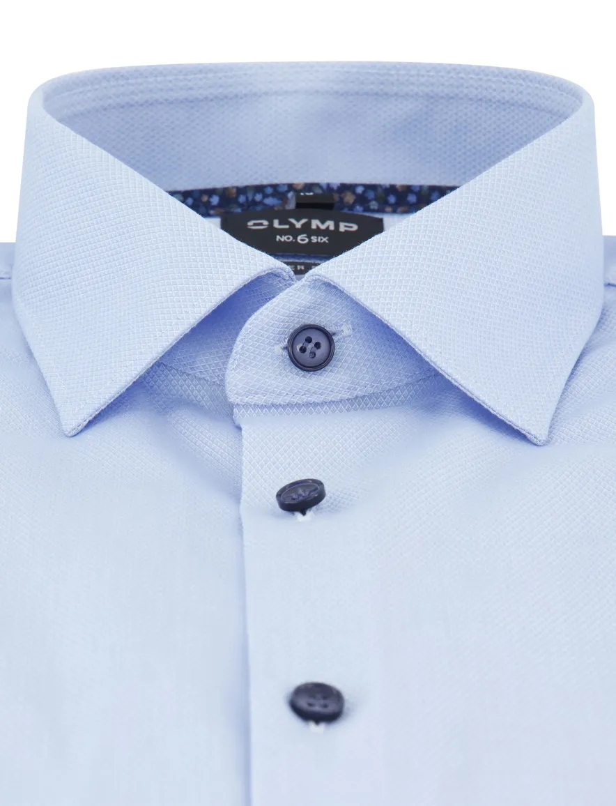 OLYMP Super Slim Fit overhemd lichtblauw ml 7