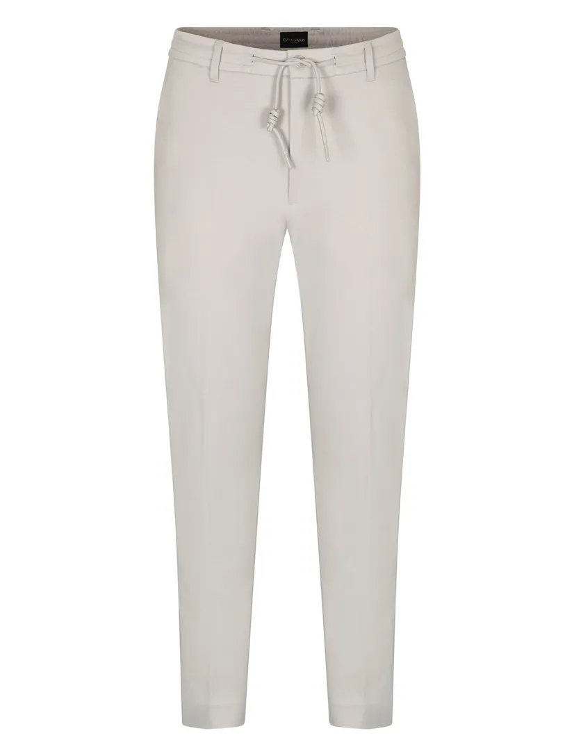 Broek Cavallaro Zeradino elastische band creme normale fit