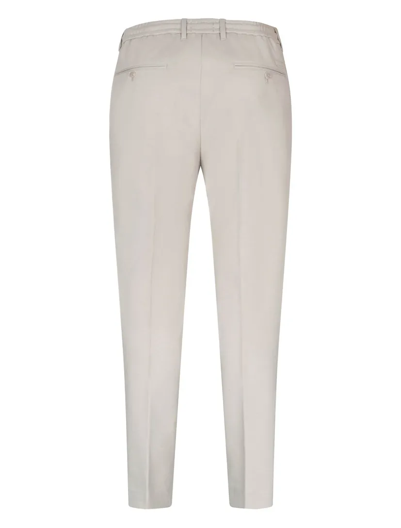 Broek Cavallaro Zeradino elastische band creme normale fit