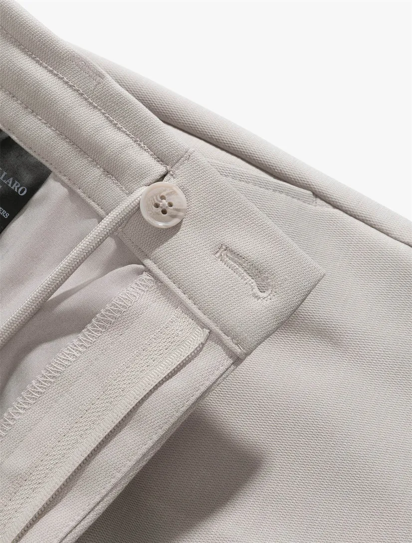 Broek Cavallaro Zeradino elastische band creme normale fit