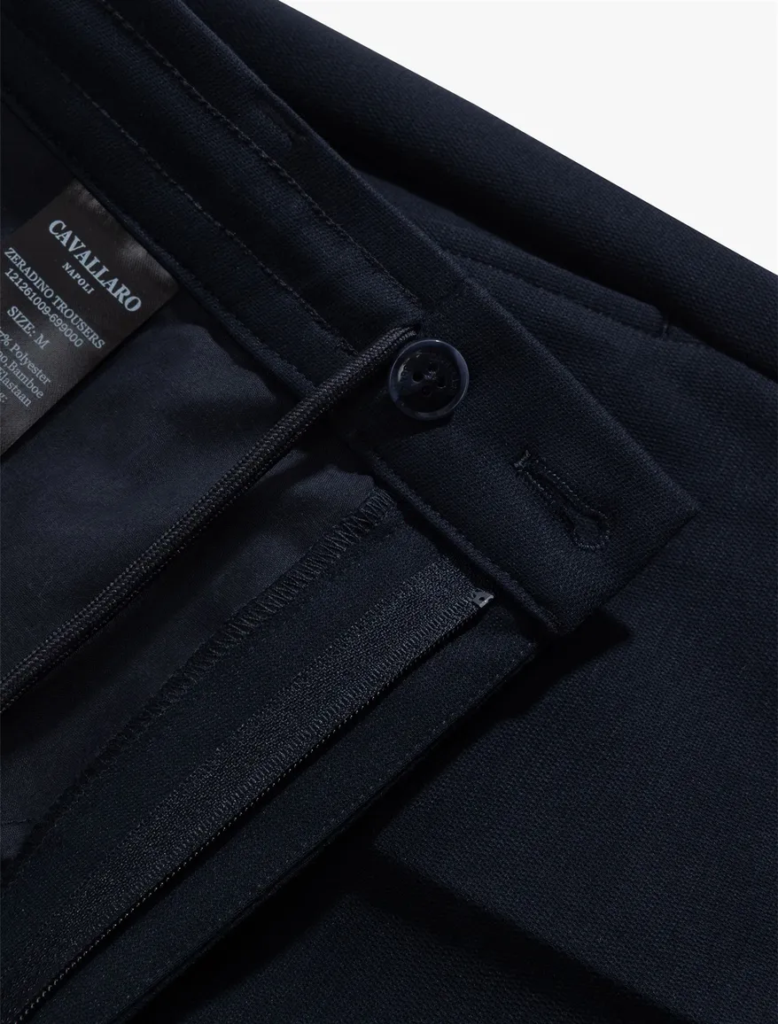 Cavallaro Zeradino pantalon chino donkerblauw